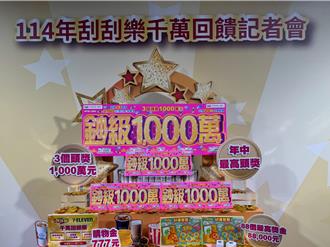 買起來！台彩「鈔級1000萬」刮刮樂登場 總座談關稅影響