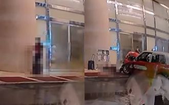 驚悚畫面曝光！香港80歲司機突暈眩 計程車暴衝撞死遊客