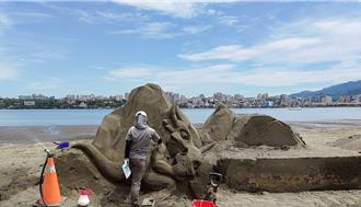 八里城市沙雕展8／16開幕 22座經典動畫 數碼寶貝沙雕重現