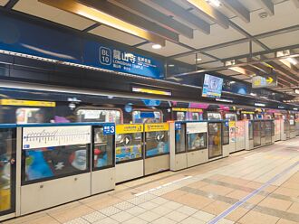 北捷龍山寺站尖峰擠爆 有車上不去