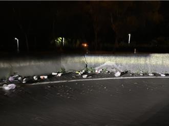 大中匝道垃圾成堆飄遍布 高市府被點名放任市容失控