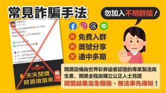 防假公益真詐財 財政部籲勿信彩券報牌