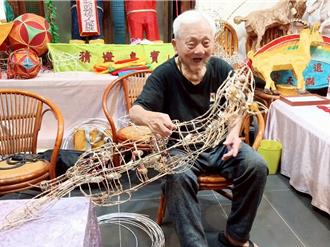 竹市5年傳習計畫 98歲花燈國寶蕭在淦親授技藝