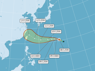 楊柳北偏登陸台灣機率大增 日本氣象廳不同調 最新預估路徑曝