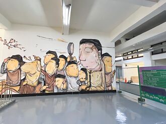 新竹 市場改造毀塗鴉 藝術家重繪