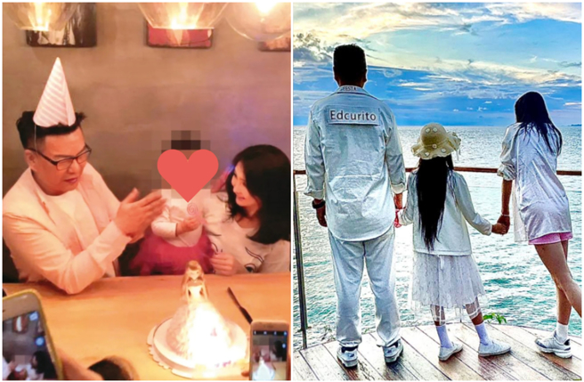 沈玉琳堅強抗癌，妻女暖心陪伴。（圖／翻攝自沈玉琳的御琳軍 臉書）