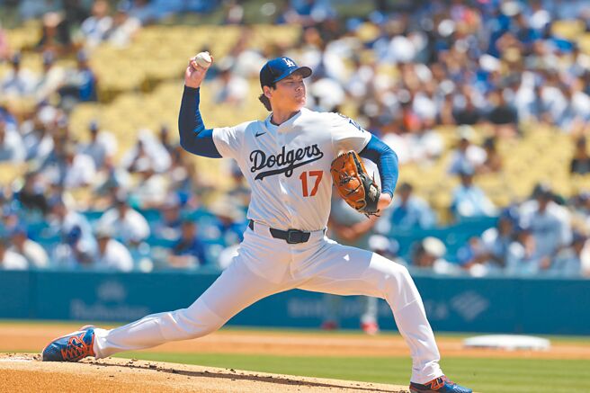 大谷翔平先发4局飙出8K，可惜牛棚放火，最终道奇3比5遭到红雀逆袭。（路透）