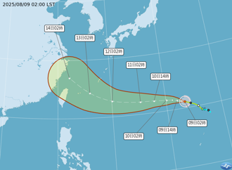 楊柳路徑變了 專家曝侵台機率 下周三、四最靠近