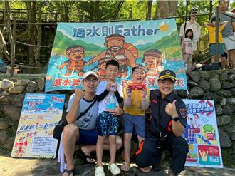 暑假戲水高峰期 桃園復興消防隊父親節教防溺5步、自救秘訣