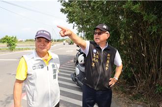 竹北新寮街雙Y型路口事故多 交旅處擬設6支號誌桿維護交安