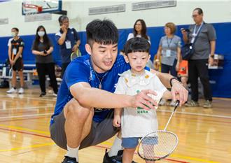 關懷罕病 三商美邦邀金牌球星王齊麟與照護者一同揮拍喘息