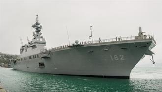 日艦訪紐國威靈頓 強化印太合作