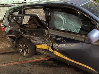 撞擊畫面曝！中和凌晨車禍奪命 少女射飛鏢返家遭拋飛慘死