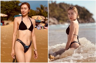 張棋惠穿高衩比基尼解放超兇身材　神秘地帶險走光萬人暴動