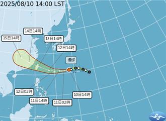 杨柳最快12小时恐转中颱 气象署：2山区13日防豪雨