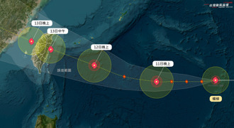杨柳颱风提早到！气象粉专最新资料曝「登陆穿台」时间