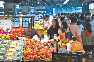 食品價跌 陸CPI年增率降到0