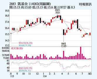 凱基金 業務穩健挹注