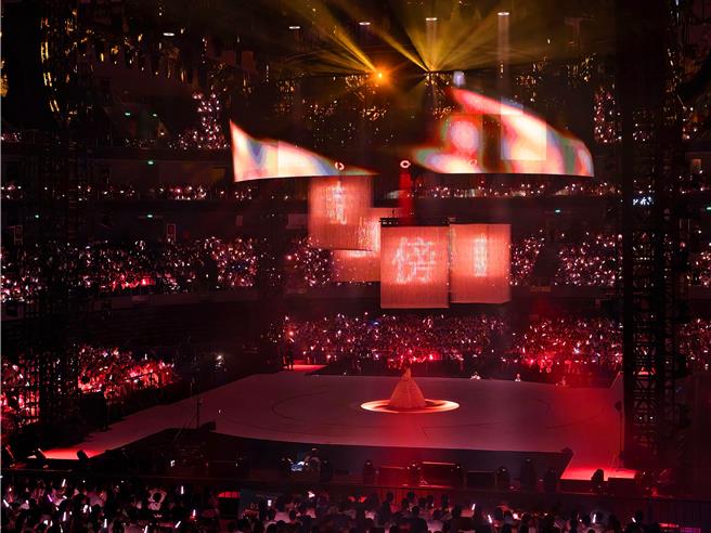 刘若英耗资6000万升级「飞行日」4.0版演唱会舞台。（相信音乐提供）