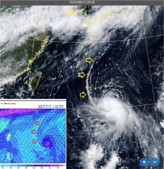 全台都躲不掉！鄭明典PO一圖：楊柳增強中
