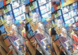 無恥弟弟帶小刀拆盲盒 遭店家抓包辯稱「只有搖」