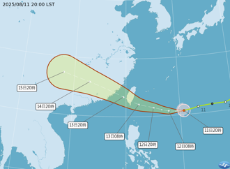 楊柳升級成中颱！預估12日海陸警齊發 專家揭「登陸穿台」時間地點