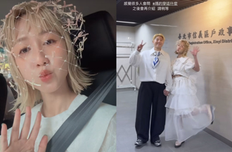 廣播女神瑪麗和女伴侶登記結婚！ 白紗曝光分享生子計畫