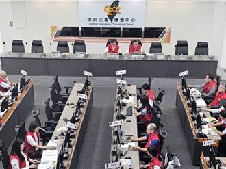 楊柳颱風發布海警 中央災害應變中心二級開設