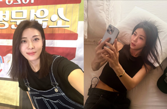 韓劇女王河智苑穿中空裝曬小蠻腰 47歲凍齡狀態太神奇