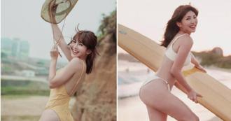 啦啦隊女神壯壯「蜜桃」紅到韓國　林莎翹臀美照明年恐成絕響