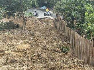 霧峰農路崩塌！盧秀燕急勘災害：損失破10億