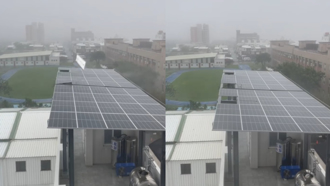 台東市區太陽能板被吹飛！11級風驚人威力曝