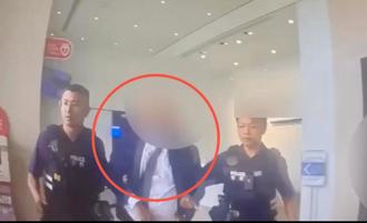 西裝怪男騷擾女主播！ 今再闖電視台攝影棚討版權費