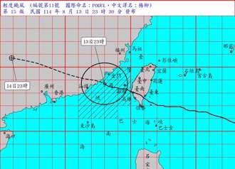 台灣本島脫離颱風暴風圈！楊柳雨勢持續到清晨 周末再變天