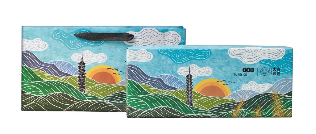 台北101 TAIPEI觀山禮盒,880元。(台北101提供)