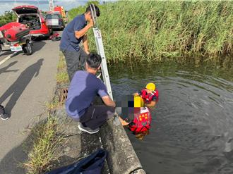 嘉義布袋7旬翁水潭溺斃！警消打撈上岸已屍僵 妻子崩潰