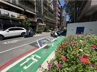 改造蘆洲成功國小周邊 增設標線型人行道、調整停車格