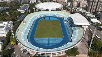 桃園市立田徑場整修啟動 明年1月中重新開放