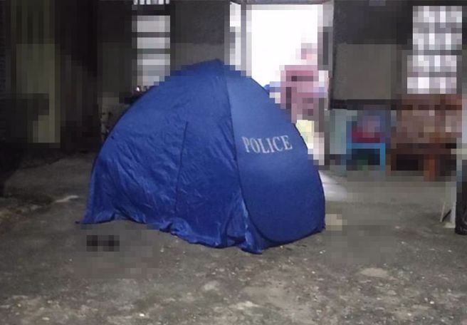 云林县东势乡41岁孽孙在父亲遗照面前持刀刺死93岁阿嬷。（图／民眾提供）