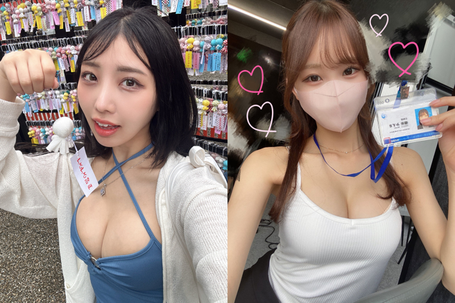 多位櫻花正妹PO出G級上圍照片驗證。（圖／翻攝自@OLnoMizuki X、@_nachika X）