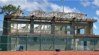 「綠島潛水艇」陳世展心痛母校 台東體中棒球場颱風後慘況曝