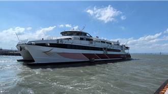 藍色公路金澎線首航 355位旅客搶頭香體驗便捷遊程