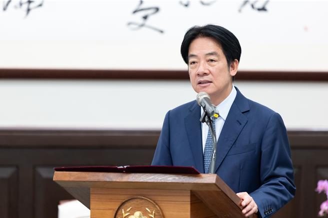 赖清德不愿直言「日本战败」，而是沿用日本人自欺欺人的「终战」。（总统府提供／王千豪台北传真）