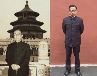 陸男撞臉溥儀「連AI都被騙」！遊客笑喊：皇帝來了快跪