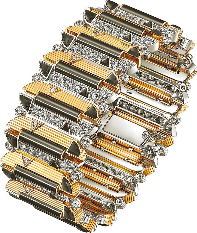 卡地亚PANTHERE OBSERVATRICE手环。（CARTIER提供）