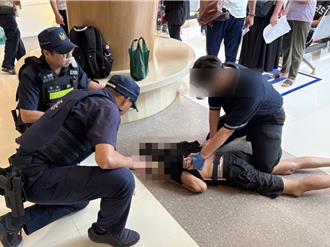 不是防搶演練！車手嘉義長庚剛領完錢 被壓制在地當場逮捕