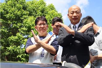 韓國瑜到竹縣陪林思銘車掃  盼客家鄉親團結發出正義怒吼