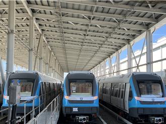 捷運三鶯線29列車全數抵台 預計年底完成全線測試