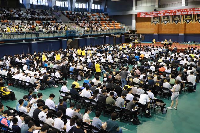 TRML高中數學競賽台北場鳥瞰。（九九文教基金會提供）