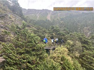 冷心高壓過境！爬玉山東峰遇雷擊2傷 玉管處派人馳援